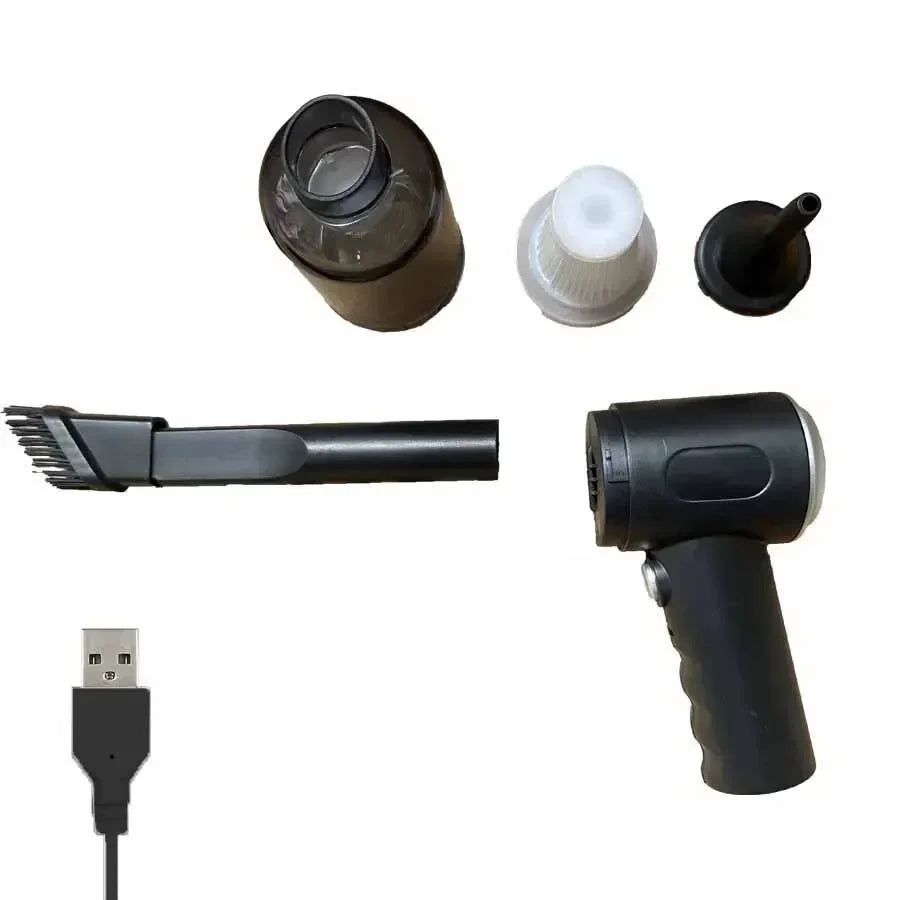 Portable Wireless Car Vacuum Cleaner USB Charging 1200mAh  Mini Wet and Dry Vacuum Cleaner Household